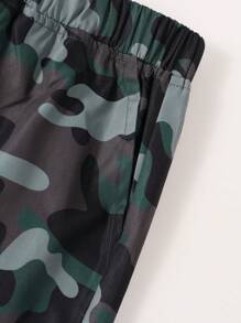 1 件青少年男孩休闲工作服宽松多口袋迷彩直筒裤，适合春、夏、秋、冬 - 彩色 - 查看 7