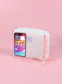 1 PC White Quilted Cloud Bag Make Up Bag, Fashionable And Casual Large Capacity Portable Zipper Makeup Bags, Travel Storage Stationery Storage, Vacation Essentials Cosmetic Bags For Pouch Pads, Wired Earphones, Earpods, Headphones, Charger, Lipsticks, Cosmetics, Perfume, Skin Care And Beauty Products, Home Decor, For Mom, Women, Nurses, Students, School Girls, Keys, Holiday Gifts Bag, Makeup Bag, Toiletry Bag, Desk Organiser, Cosmetic Bag, Makeup Pouch, Make Up Organizer, Vanity Accessories, Make Up Pouch, Makeup Bags,Cosmetic Bag,Makeup Organiser,Travel,Makeup Pouch,Bag,Vanity,Make Up Pouch,Travel Essentials,Pouch Bag,Travel Essential,Vanity Accessories,Small Makeup Bag,Makeup Pouch,Cosmetic Bag,Travel Essential,Large Capacity,Large Makeup Bag,Christmas Gifts,Pouch,Travel,Gifts For Women Travel Essential,Pouch,Clutch / Small Handbag, Makeup Organizer,Makeup Organize,Pouch,Brush Holder,Mini Pouch,Large Capacity Pouch