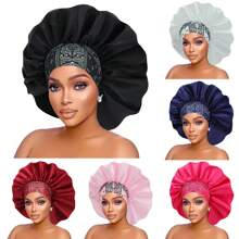 1PC Satin Bonnet Hair Bonnet For Sleeping - Paisley-a - View 12