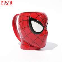 Marvel 1PC Spider-Man Ceramic Mug Marvel Official Licensed Classic Red Marvel Design Stylish Coffee Milk Water Breakfast Cup Newyear Gift For Fans