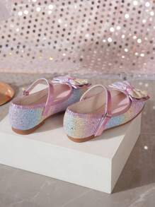1 Pair Girls Floral Cute Princess Performance Shoes, Suitable For Spring & Summer
