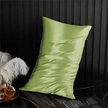 2pcs Satin Pillowcase Set, Protects Hair And Skin, 2pcs Pillowcase Set, Soft And Comfortable, Envelope Closure - View 3