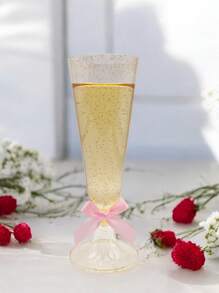 5oz Gold Cup With Butterfly, Reusable, Suitable For Weddings, Birthday Parties, Valentine's Day, Halloween, Christmas And Other Party Activities Can Be Used, Is The Best Valentine's Day Gift