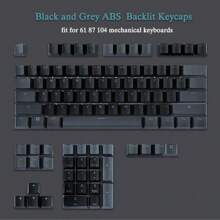 键帽背光 ABS Cherry MX 键帽 Doubleshot OEM 轮廓半透明按键套装适用于 61 87 104 MX 开关机械键盘 - 彩色 - 查看 1