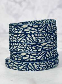 男女通用时尚鞋带适合滑板鞋、运动鞋、运动鞋、豹纹设计 - 彩色 - 查看 19