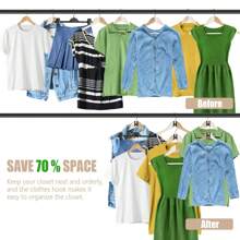 30PCS Heavy Duty Plastic Clothes Hanger Connector Hooks - Cascading Space Saver For Closet & Wardrobe Organizer, Multi-Functional Storage Accessories, Spring Home Organization Essentials