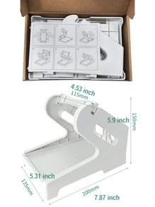 Marklife Makrlife 4X6 Thermal Label Holder For Rolls And Fan-Fold Labels - Shipping Label Holder For Shipping Thermal Printer, Label Tray For D100/D200/Nelko,Roll Others Desktop Label Printer Shipping Supplies Industrial Labels, Black, Grey