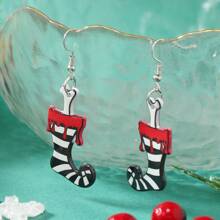 复古时尚亚克力双面耳环