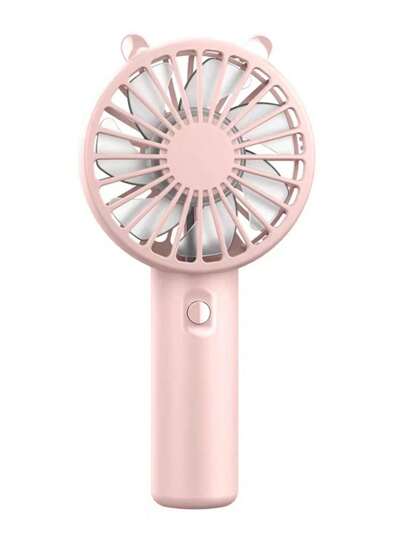 مروحة يدوية كهربائية صغيرة قابلة للشحن بمنفذ USB، مزينة بشكل أذن لاستخدام الصيف والأنشطة الخارجية والشاطئ والمكتب والمدرسة وحفلات حمام السباحة، مناسبة للاستخدام اليومي، هدايا لوصيفات العروس، ديكور الغرف والشاطئ والسفر للرجال والنساء والعطلات