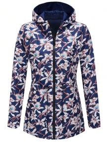 Giacca casual donna a doppio lato, con maniche lunghe