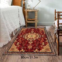 [Crystal Velvet 700g/㎡ Dotted Bottom 5mm Thick] 1 Pc Bohemian Style Area Rug, Solid Color Carpet, Soft Non-Slip Washable Rug For Indoor Outdoor Living Room Bedroom Kitchen Office Home Decor Corridor Runner Back To School