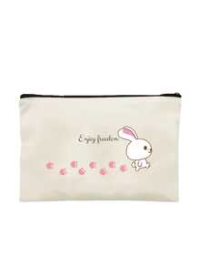 1 chiếc ví đựng tiền xu tùy chỉnh cho nữ, túi đựng đồ trang điểm, túi đựng đồ trang sức, túi đựng, ví cầm tay, đa chức năng, kẻ caro, dễ thương, chữ cái, cụm từ, in tên, nhẹ, quà tặng, độc đáo, tự làm, ngày nhà giáo, halloween - Màu be - Xem 9