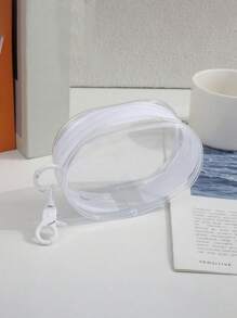 1pc Mini Clear Travel Storage Bag - Portable Organizer For Dolls With Keychain, Earphones, Cables, Lipsticks, Keys, Small Accessories With Zipper Closure, Non-Painted Edges, And No Print Design, Perfect For Travel And Daily Use Travel Essentials Travel Accessories Travel Must Haves - Multicolor - View 13