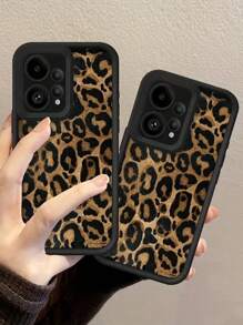 Cheetah, Leopard Print 1pc Fashionable Leopard Print Creative 2D Pattern Classic Vintage Brown Leopard Aesthetic Suitable For Gifting To Friends, Family, Couples On Birthdays, Soft Matte Black Dust-Proof Waterproof Full Cover Phone Case Compatible With IPhone 16/15/14/13/12/11/Pro/ProMax/X/XR/XS/XS Max/7/8/Plus And Models