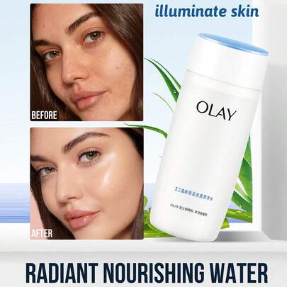 Olay New Skin Firming & Moisturizing Facial Essence, Long-Lasting Hydration, Nourishing, Continuous Replenishment, Improves Uneven Skin Tone, Infused With Cucumber Extract And Aloe Vera, Lightweight Formula, Brightens Complexion, Suitable For All Skin Types, Especially For Hydrating And Brightening Needs, Ideal For Daily Skincare Or Special Occasions