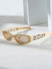 Y2K Fashion Okulary Modowe Z Unikalnym Wzorem Pustych Nóg, Styl Retro Kociego Oka, Europejskie I Amerykańskie Personalizowane