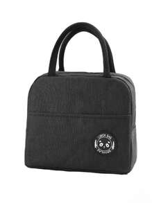 1 件沙丁鱼印花牛津布便当午餐袋、保温午餐袋、便携式午餐袋 - 彩色 - 查看 8