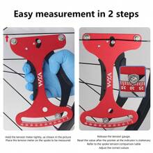 VXM Bicycle Rim Truing Tool, Spoke Tension Meter, Wheel Set Wire Adj. Circle Gauge Tool, Measurement Wrench