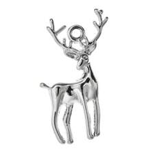 10pcs Vintage Plated Alloy Christmas Accessories Animal Pendant, Deer & Reindeer Charms For DIY Jewelry Making, Keychain, Earring, Bracelet, Necklace - Elk Pendant - View 6