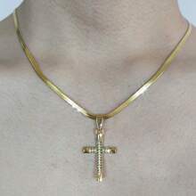 1-2pcs Cross/Star/Gold Stainless Steel Necklace, Personalized Design High-End Accessory, Suitable For Daily Wear, Music Festivals, Holidays And Gifts