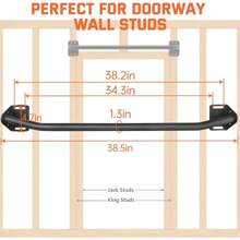 Local ShippingPull Up Bar Wall Mounted-Heavy Duty Joist Mounted Pull Up Bar-Premium Strength Training Pull-Up Bars-Fast And Easy Installation For Home And Garage Use,Supports Up To 600 Lbs - 預設 - 查看 2