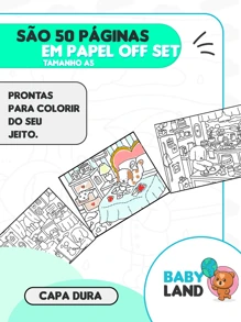 Coloring Book 50 Sheets 180 Gram Drawing Notebook Painting Coloring Book - Baby Pink - View 4