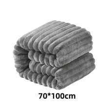 70*100cm Kuschelige Flanell Oversized Baby Decke, warm und gemütlich, unisex Kleinkind Decke mit Streifenmuster für Kinderwagen, Kinderbett, Reisen, gestreifte Textur Kinderzimmer Bettdecke für Kinderwagen, Kinderbett, Reisen, Baby Geschenk