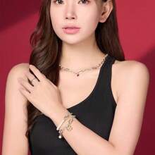 New Design Cultured Freshwater Pearl Snake Bone Bracelet, Fit For DIY Sterling Silver 925 Bracelet, Women's Birthday Wedding Fashion Elegant Jewelry - Silver - View 5