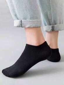 10/20/30 Pairs Unisex Casual Solid Color Breathable Versatile Ankle Socks - Multicolor - View 9