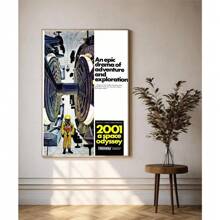 1pc Classic Movie 2001 A Space Odyssey Hot Pop Fashion Retro Posters Canvas Paintings Wall Arts Cinema Home Decor No Frame