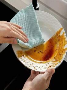 5/10 Stücke wiederverwendbare Reinigungstücher, für Küche, Spiegel, Glas, Geschirr, Bildschirme und Autofenster Reinigung, langanhaltend Reinigungsmittel und -utensilien, zufällige Farben, Reinigungszubehör, Haushaltshilfen, Raumdekor, können verwendet werden, um Ölflecken, Müll usw. zu vermeiden, geeignet für Küchen, Restaurants, Partys, Zusammenkünfte, Reisen, Geschenke für die Familie, Haushaltsgeschenke