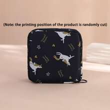 Creative Minimalist Sanitary Napkin Storage Bag, Wet Wipes Pouch, Suitable For Various Sizes Of Tampons, Cosmetics Storage Box, With Inner Lining, Ideal Gift Choice - Multicolor - View 7