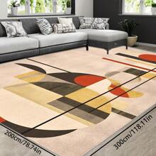 Bohemian Style Solid-Color Area Rug, 700g/Sq.M Crystal Velvet Backing, 5mm Thickness, Soft Anti-Slip Washable Carpet For Living Room, Bedroom, Kitchen, Office, Indoor & Outdoor Use