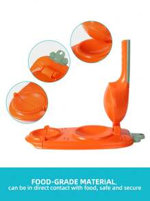 2 In 1 Dumpling Dough Press Maker With Meat Spoon - Manual Plastic Kitchen Accessories & Tools - Material, Set Of 2 - Dumpling Mold - View 2