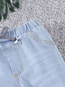 3pcs Multi-Color Jeans For Toddler Boys Casual Daily Wear Pants, Suitable For Spring/Autumn