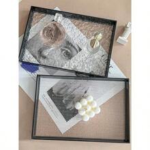 1 khay lưu trữ, kệ khay lưu trữ phụ kiện mỹ phẩm, khay lưu trữ để bàn phòng tắm phòng ngủ - Trong sáng - Xem 1