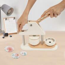 kangten Button Maker Machine, Button Press Machine, Button Making Supplies Kit For DIY Button Badges - White - View 2