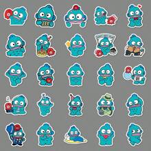 Sanrio 50pcs/Pack Sanrio Ugly Fish Cartoon Cute Graffiti Sticker Set For Fridge, Washer, Laptop, DIY Decor, Water Bottle, Phone Case Gifts Birthday Graduation Room Decor Home Decor Wall Decor Bathroom Decor Bedroom Decor Room Decoration Stuff Living Room Decor House Decor Home Decor Living Room Wall Art Wall Paper Stickers Personalised Stickers