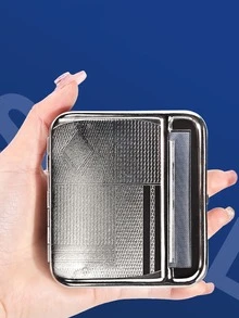 1 máy cuốn thuốc lá cầm tay, loại 7mm, tích hợp ngăn chứa thuốc lá, chất liệu thép không gỉ, thích hợp mang theo khi ra ngoài. - Nhiều màu - Xem 6