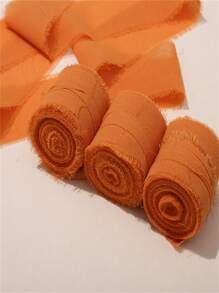 1 Roll / 5 Meters High-Quality Handmade Chiffon Satin Ribbon, Versatile Use For Gift Packaging, Bows, Wedding Invitations, Bouquet Ribbons, DIY Crafts, Christmas Decorations, DIY Home Decor, Wedding Party Bouquet Supplies And Gifts