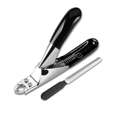 Kềm cắt móng cho thú cưng hạng nặng có bảo vệ và giũa móng - Tông đơ bằng thép không gỉ chuyên nghiệp dành cho chó và mèo, đảm bảo cắt tỉa và làm mịn chính xác, không đau, lý tưởng để sử dụng tại nhà và tiệm chăm sóc lông