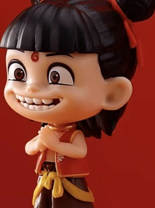 1 pieza Llavero/Decoración de mochila de PVC de alta calidad 3D de los personajes de dibujos animados anime Nezha, Ao Bing, Shen Gongbao, regalo de cumpleaños perfecto para familia y amigos