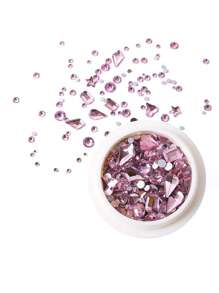 6 PCS/Set Colorful Rhinestone FlatBack Multi Shapes Nail Rhinestones Crystals Glass Gems For Nail Art DIY Decoration