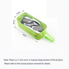 1PC Multi-Purpose Storage Bag, Transparent Shoe Box, Waterproof Portable Shoe Bag, Shoe Bag, Home Oxford Cloth Shoe Storage Bag, Cosmetics Storage Bag, Medication Storage Box, Toiletries Storage Bag, Candy Storage Bag. Multipurpose;Attention: The Color Of The Zipper Button Is Random