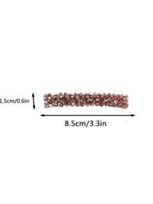 4/5 pezzi Fermagli per capelli da donna con strass, colore unito, semplici per la frangia, dolci e carini, versatili, adatti per outfit da spiaggia e viaggio, uso quotidiano, scuola