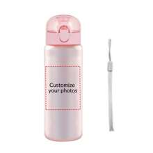 1pc 26oz Customizable Photo Plastic Water Bottle, Personalized Daily Drinking Cup, Coffee Mug, Surprise Water Bottle, New Year Gift, Birthday Gift, Valentine's Day Gift, Suitable For Family, Friends, And Lovers,Multi-Functional,Adjustable, Reusable,Ornamental,Easy To Clean,Cute,Comfortable,Stylish,Soft,Adorable,High-Quality,Modern,Colorful,Custom,Personalized,Unique,Ideal Gifts For Him,Ideal Gifts For Her,Her,Girlfriend,Dad,Boyfriend,Family,Mom,Friends,Son,Daughter,Kitchen,Dining Room,Bathroom,Living Room,Bedroom,School,Office,Tea Room,Home,Garden,Camping & Hiking Gear