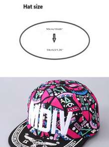 1pc Kids Hip Hop Streetwear Baseball Cap With Embroidered Letter, Flat Brim Sun Visor Cap Suitable For All Seasons