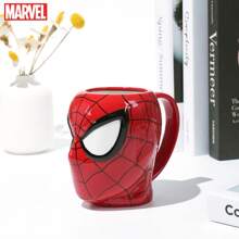 Marvel 1PC Spider-Man Ceramic Mug Marvel Official Licensed Classic Red Marvel Design Stylish Coffee Milk Water Breakfast Cup Newyear Gift For Fans