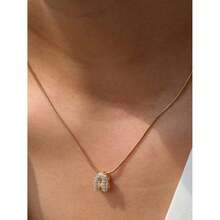 26pcs Stainless Steel English Alphabet Pendant Necklace, Fashion Accessory