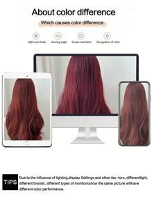 女士角色扮演长橙色 U 型蕾丝假发 26 英寸长橙色姜黄色波浪假发，自然橙色假发，易于佩戴的橙色卷发假发，耐热合成假发万圣节假发角色扮演假发（橙色）（不含配件） - 臟橘色 - 查看 9